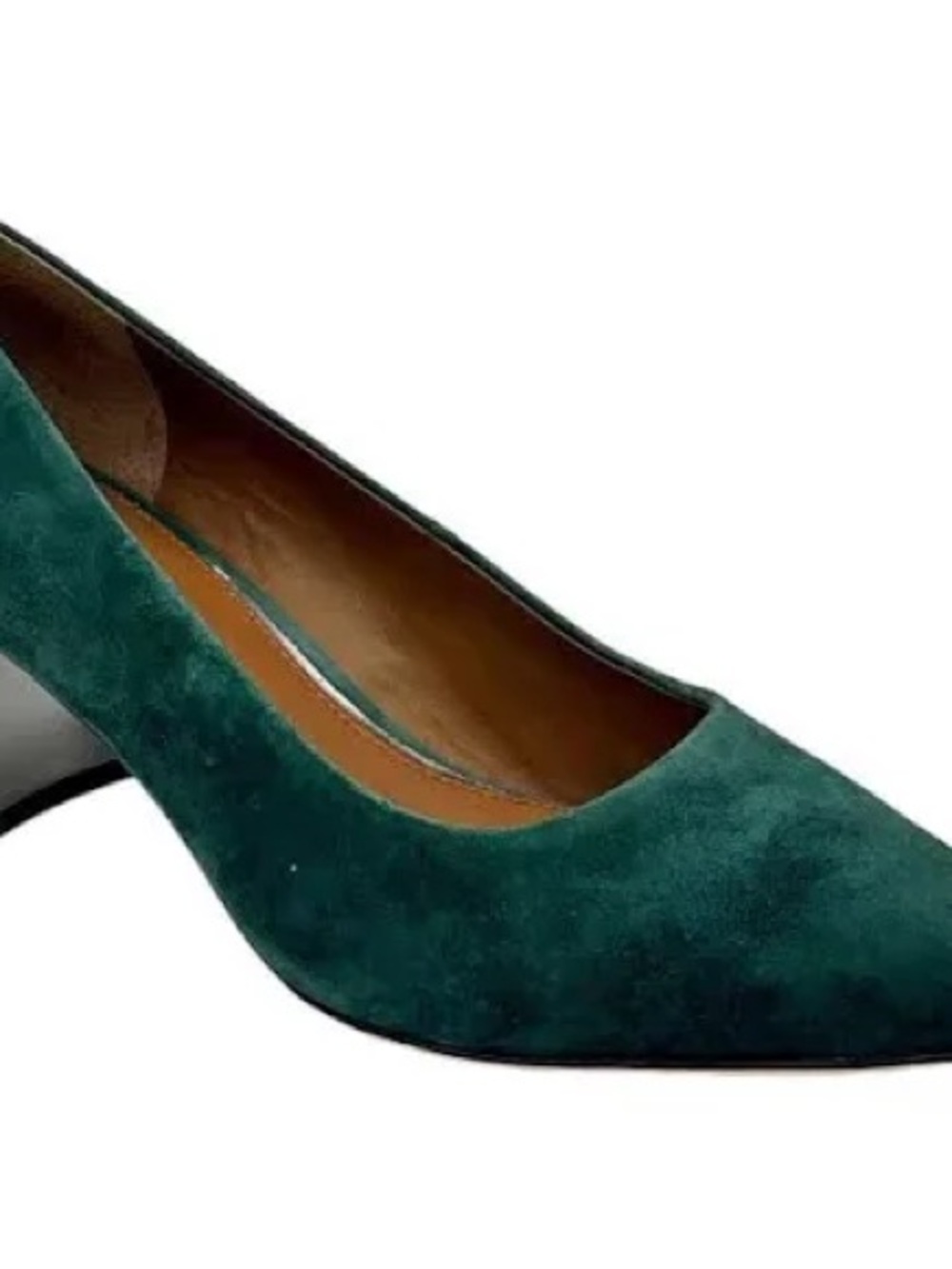 Donald J. Pliner Teal Suede Low Heel Pump